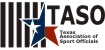 Texas Association of Sports Officials logo.